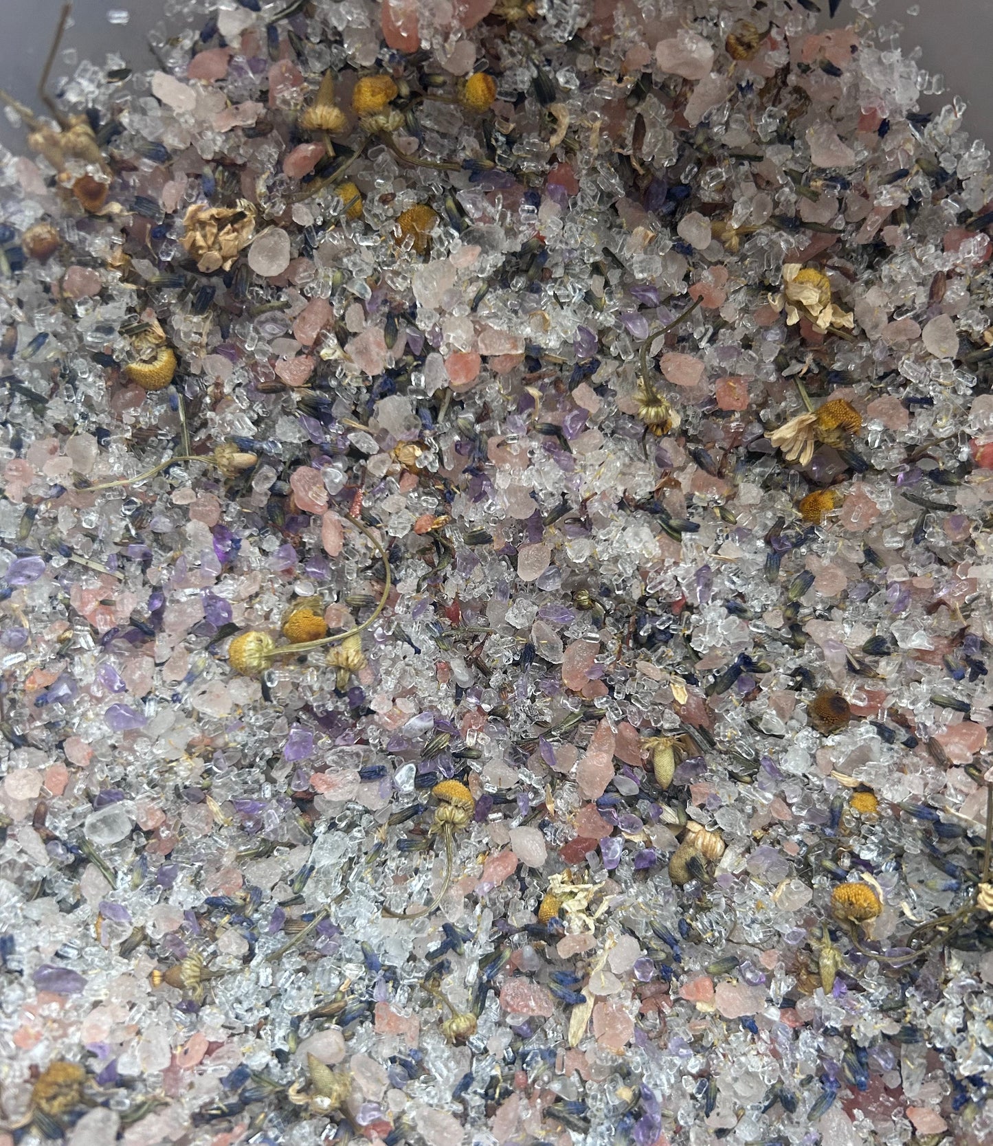 Amethyst Mist Ritual Salt Soak with lavender & real Amethyst 200g