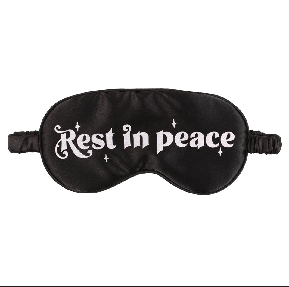 Rest in Peace Black Sleep Mask