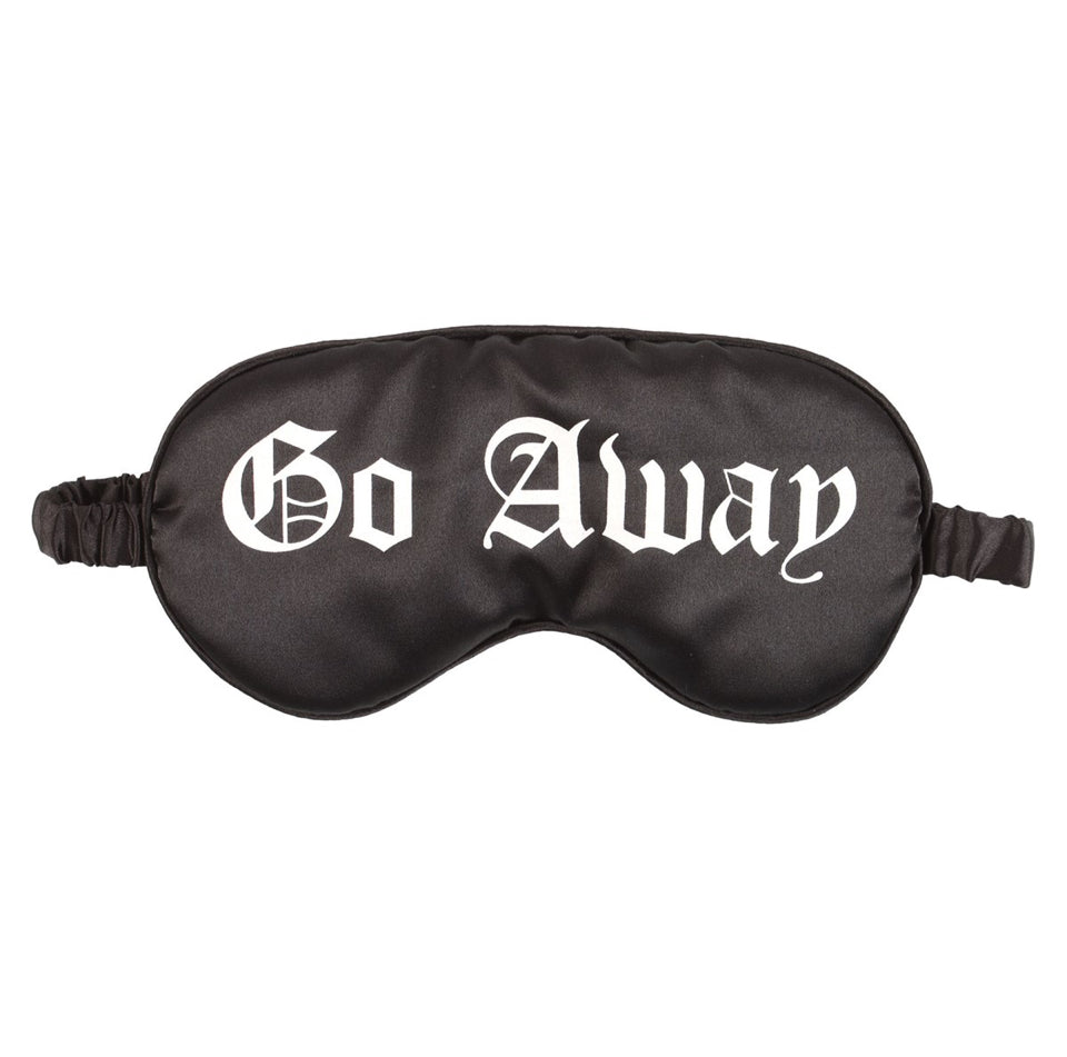 Go Away Gothic Sleep Mask