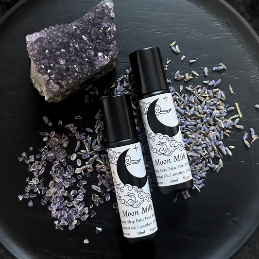 Moon Milk Pulse Point Blend with Amethyst Crystals