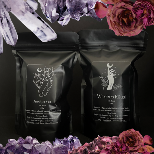 Witches Ritual & Amethyst Mist Bathing Salt Duo